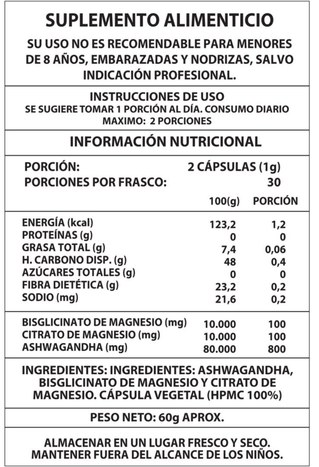 Ashwagandha+Magnesio
